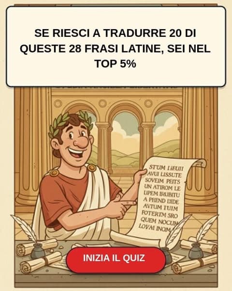Pensi di conoscere le frasi latine? Ottenere un punteggio superiore a 20 qui è più raro di quanto pensi