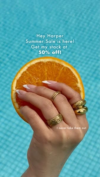 ☀️ @heyharper summer sale 50% off now💦✨