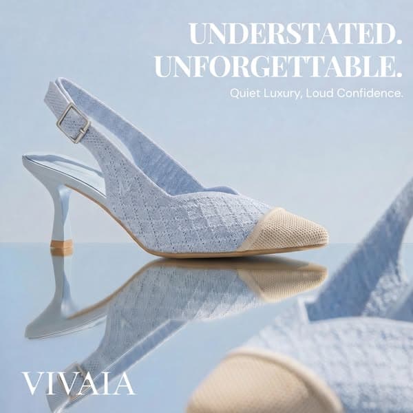 Knit Technology Meets Kitten Heel Elegance.