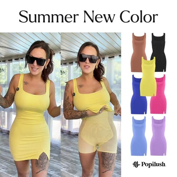 💛The Popilush Shapewear Dress New Colors!