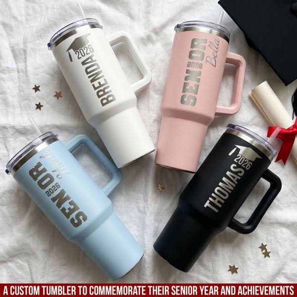 Graduation Gift Custom Name & Year - Personalized 40oz Tumbler