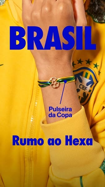 Pulseira da Copa - Vista o Brasil no pulso
