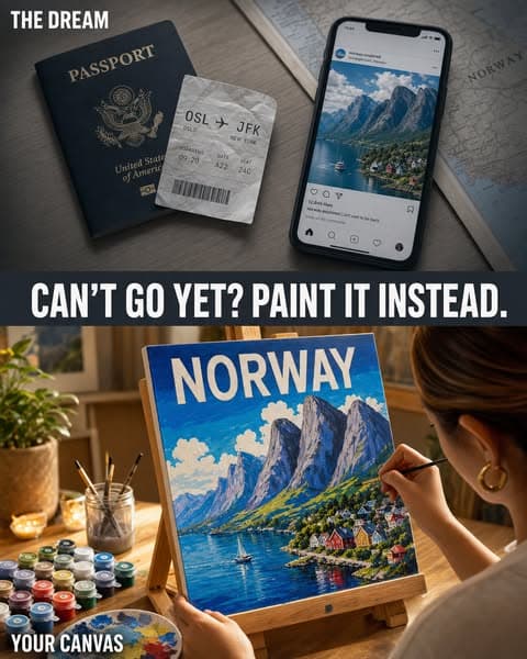 Your dream trip, hung on your wall