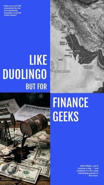 Ditch the Scroll. Learn Finance ⏳