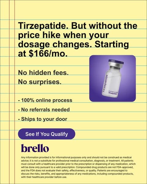 Tirzepatide Plan for $166 per Month