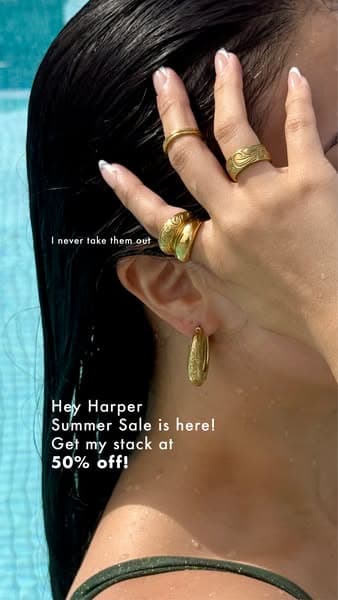 ☀️ @heyharper summer sale 50% off now💦✨