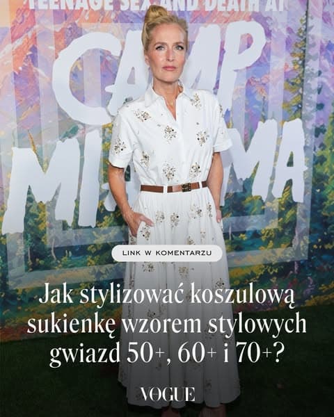 Jak stylizować koszulową sukienkę na co dzień i na specjalne okazje wzorem stylowych gwiazd 50+, 60+ i 70+?