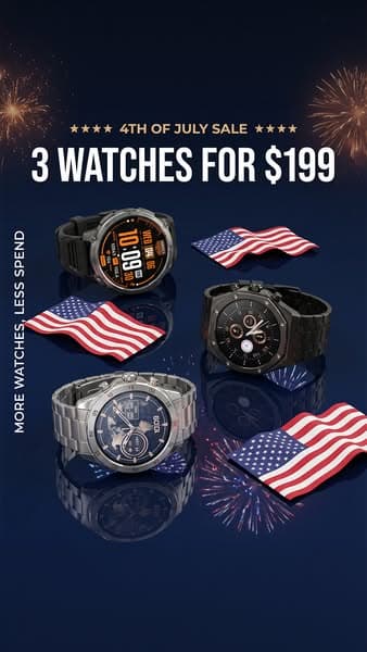 ⭐ 3 Smartwatch FOR ONLY $199