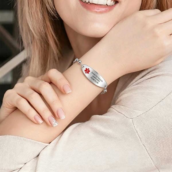 Personalized Simple Medical ID Bracelet