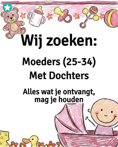 Opgelet: Moeders in Nederland! Schrijf u vandaag nog in!