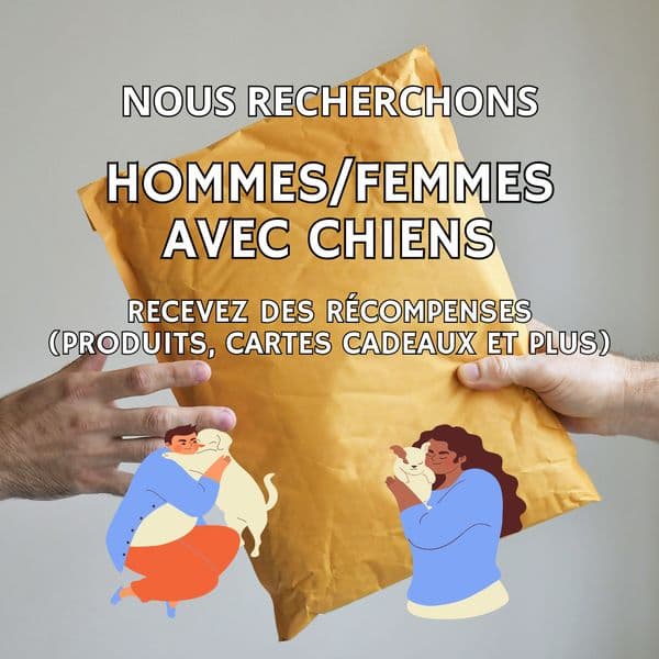 Recherché : Hommes/Femmes avec chiens !