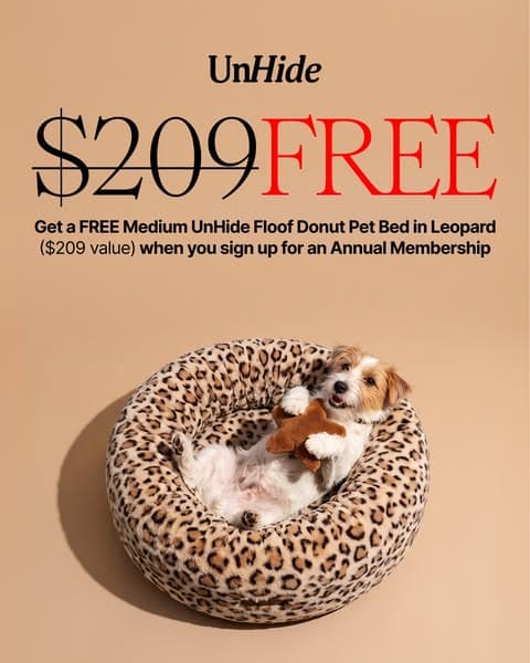 Free Pet Bed with Annual Plan