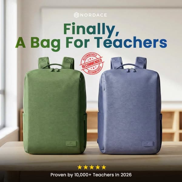 Green And Navy Storage For Teachers Who Need One Backpack To Do More
