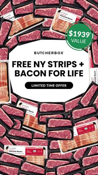 🥩 FREE Steaks AND Bacon for LIFE🥩