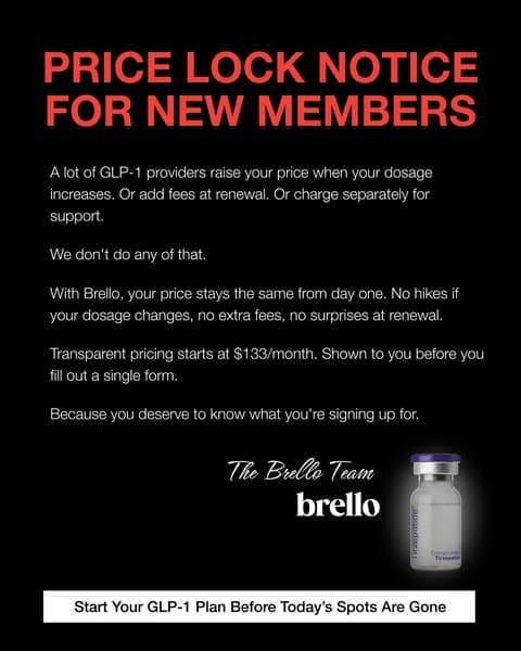 GLP-1 Plans from $133/month