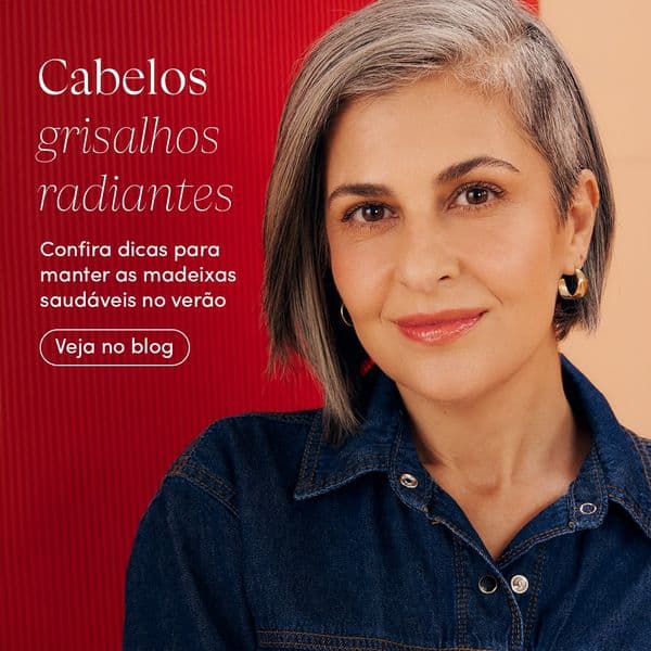 Cabelo grisalho no verão: cuidados, dicas e produtos