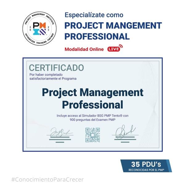¡Certificación PMP®!