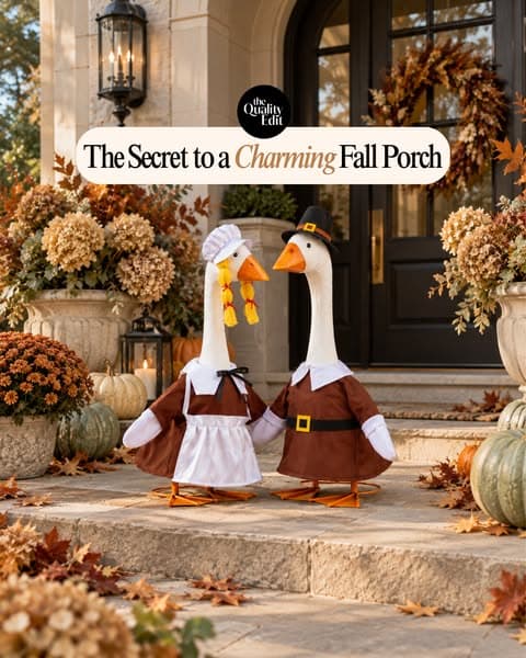 The Viral Porch Goose Is Ready for Halloween