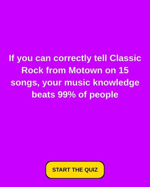 Most Adults Can’t Pass This Classic Rock vs. Motown Test