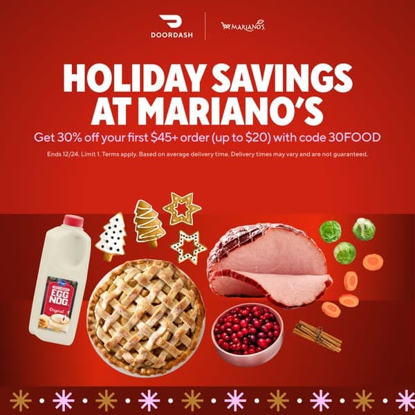 30% off orders $45+ (up to $20)