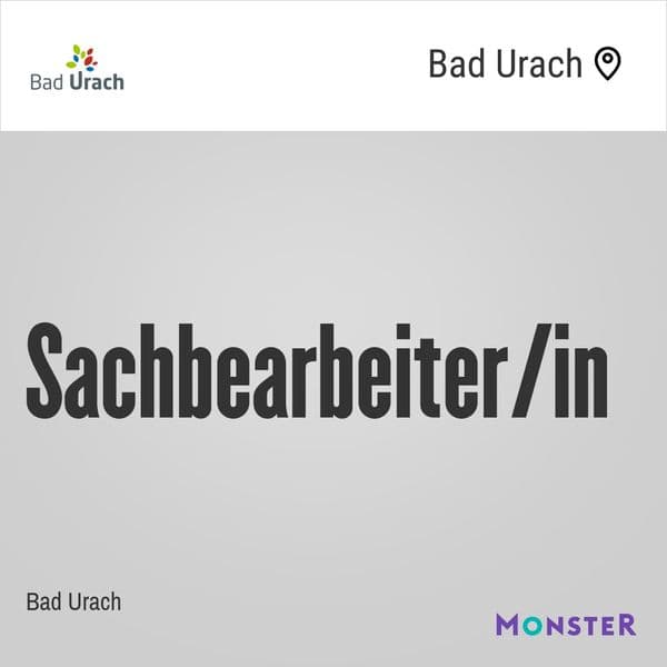 Sachbearbeiter/in