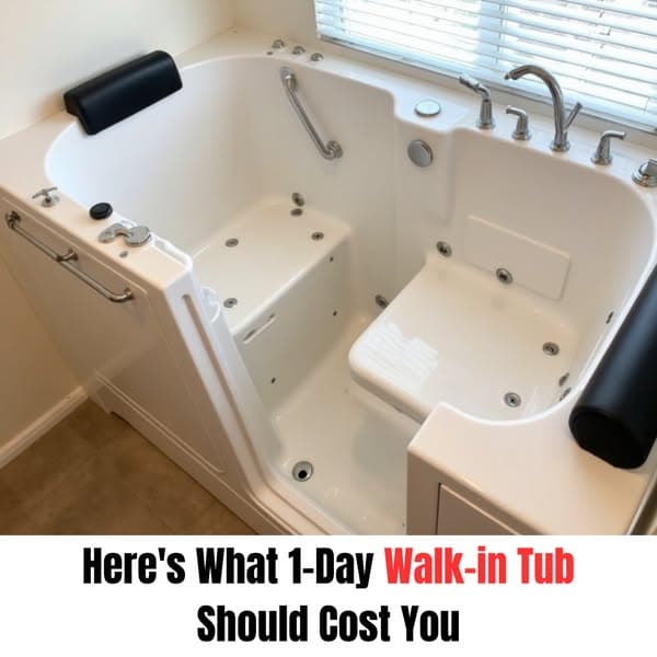 Here’s What a 1-Day Walk-in Tub Should Cost You