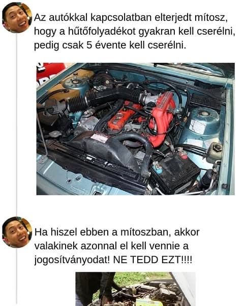 23+ elavult autós mítoszok, amelyekbe a sofőrök még mindig beleesnek