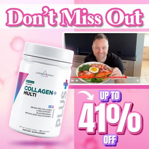 Up To 41% OFF The Livingood Daily Collagen + Multi