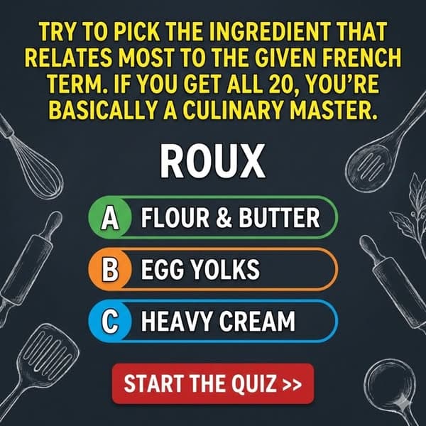 🥐 Can You Pass This French Cuisine Quiz?