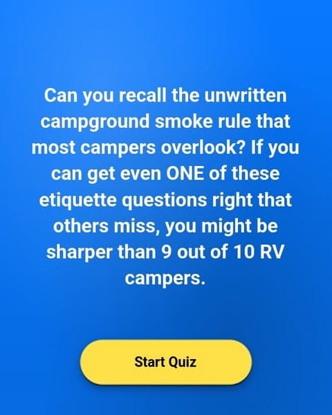 Think You Know Campground Etiquette? Most Adults Forget Key Rules