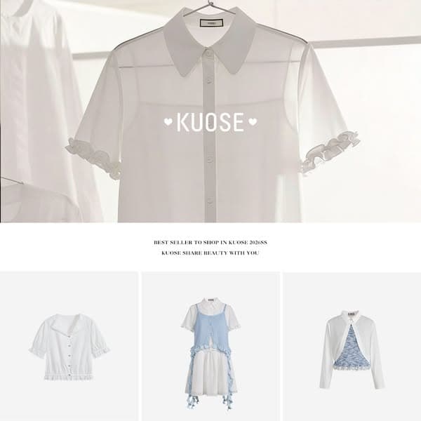 Shop Now KUOSE.com Free Shipping over $99