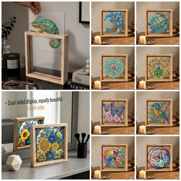 💎 New💎 Framed Clear Double-Sided Diamond Painting Kits