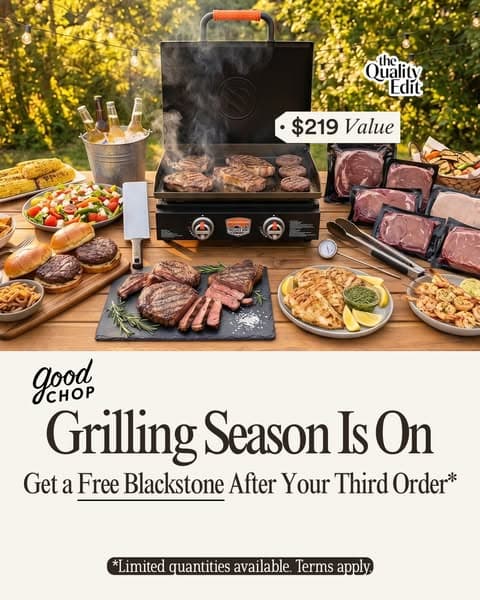 Use Code BKS3TQE to Get a Free 22" Blackstone Griddle!