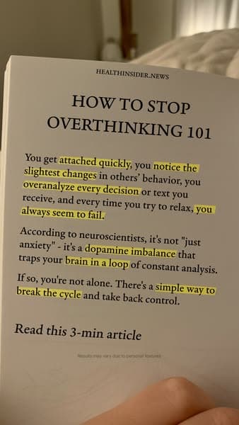 HOW TO STOP OVERTHINKING 101