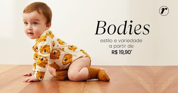 Bodies infantis a partir de R$ 19,90*