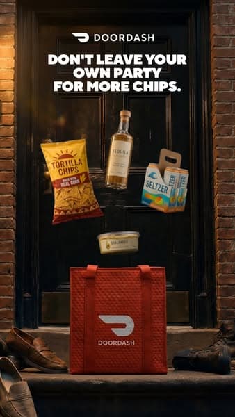 Keep the party going with DoorDash