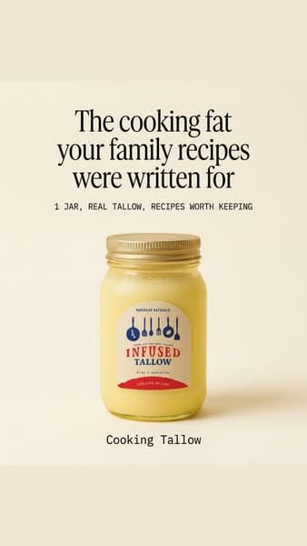 The Cooking Fat Your Recipes Were Written For.