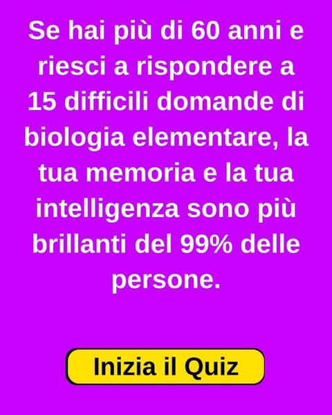 il 97% degli adulti fallisce miseramente questo quiz di biologia