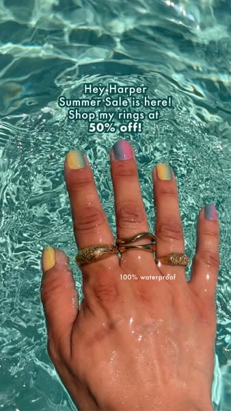☀️ @heyharper summer sale 50% off now💦✨