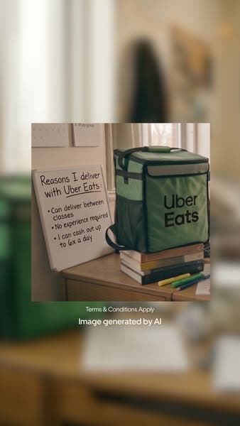 Earn your way with Uber Eats