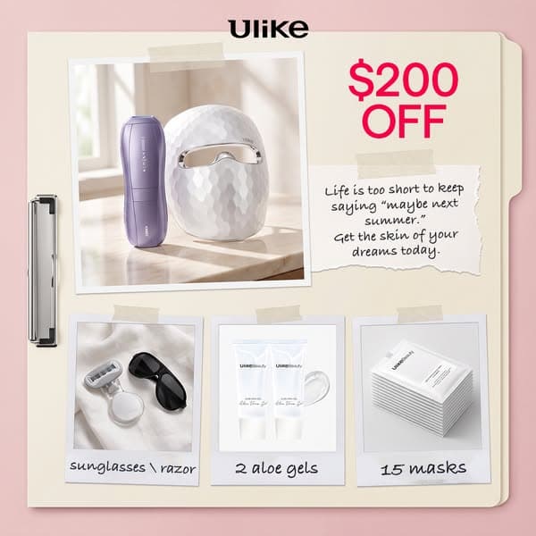 Save $200💖Hair Removal + LED Skincare in One Bundle