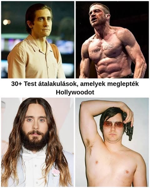 Színészek fizikai átalakulásai, amelyek még mindig meglepik a közönséget