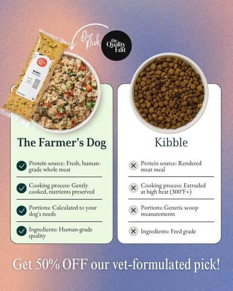 Vet-Developed Peace of Mind: 50% Off The Farmer’s Dog