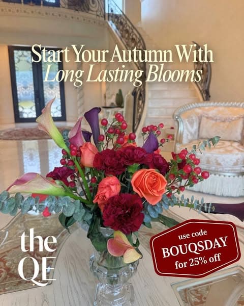 $25 off fall blooms with 2XBLOOMS 🍁