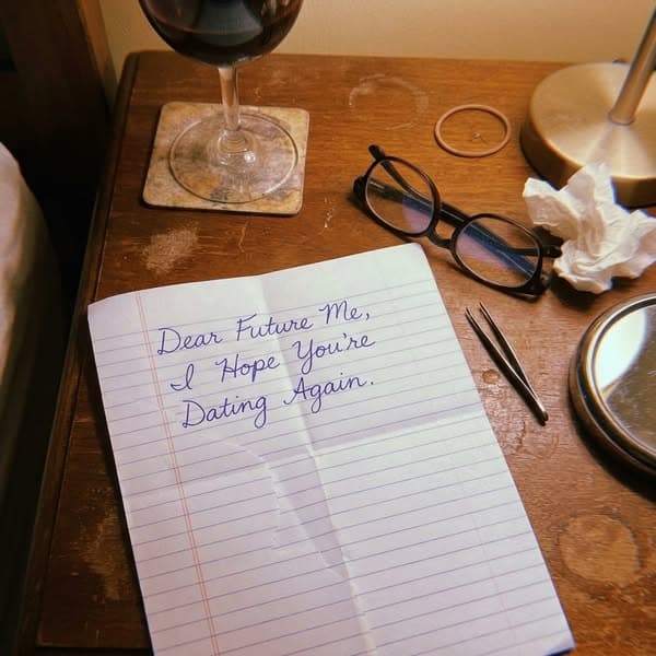 Dear future me, I hope you're dating again…