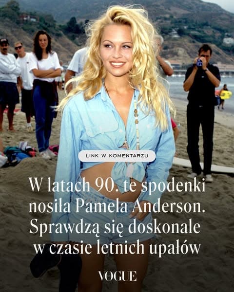 W latach 90. te powracające do łask spodenki nosiła Pamela Anderson. Sprawdzą się doskonale w czasie letnich upałów