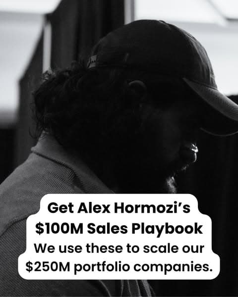 Alex Hormozi's $100M Sales Playbook for $1M Business Owners