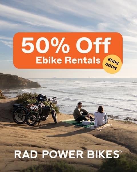 50% off Rad Ebike Rentals 😎