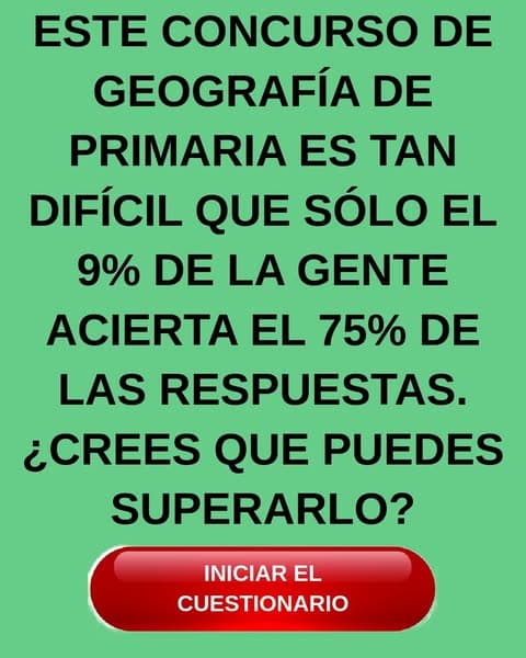 ¿Aún puedes aprobar un examen de Geografía de Primaria?