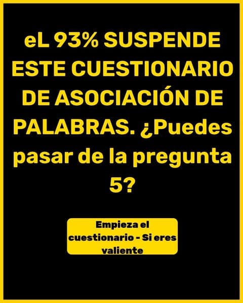 Pon a prueba tu rapidez mental con este test de asociación de palabras